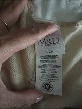M&D Women’s Shapewear Briefs in Cream - S/CH